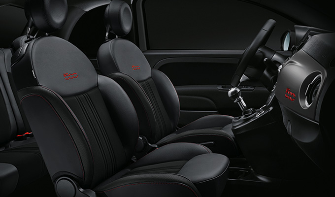 Dedicated interiors with Sporty seats and matt grey dashboard